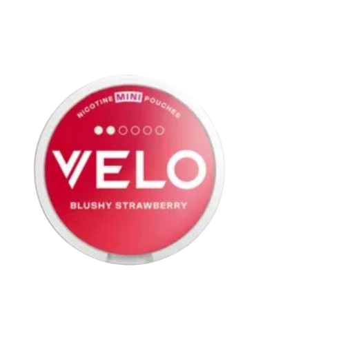 Velo Blushy Strawberry 2 medium dots 5 Packs (6mg)