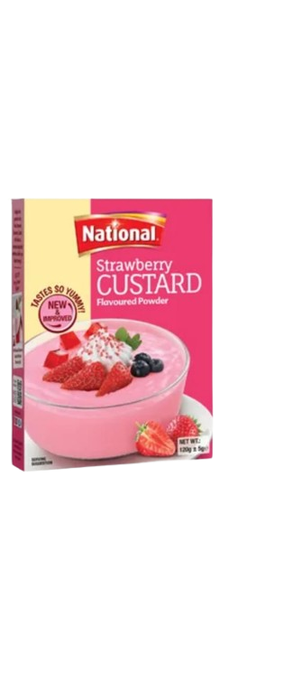 National Strawberry Custard 120g