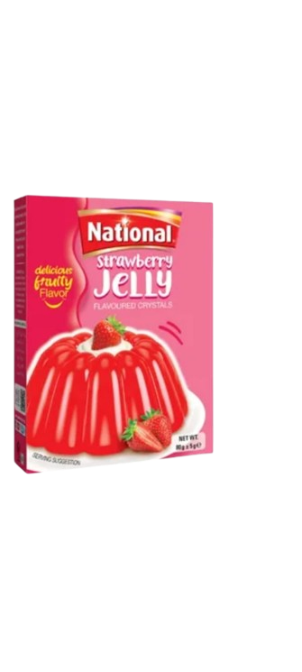 National Jelly Strawberry 3 Packs 80g