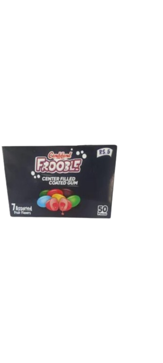 Candy Land Frooble Center Filled Coated Gum Box of 50 Pcs