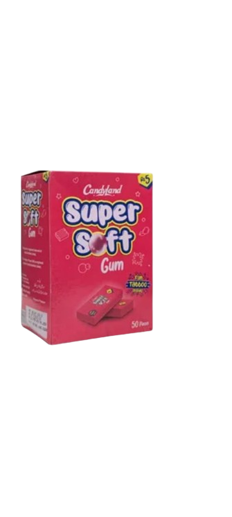 Candyland | Super Soft Bubble Gum Box of 50 Packs