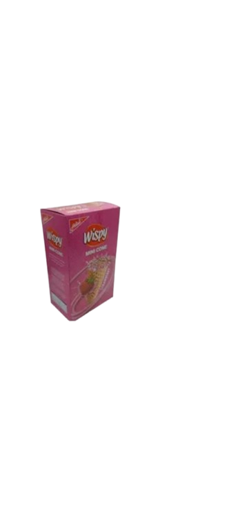 Hilal Wispy Mini Cones Strawberry Box of 30 Pcs