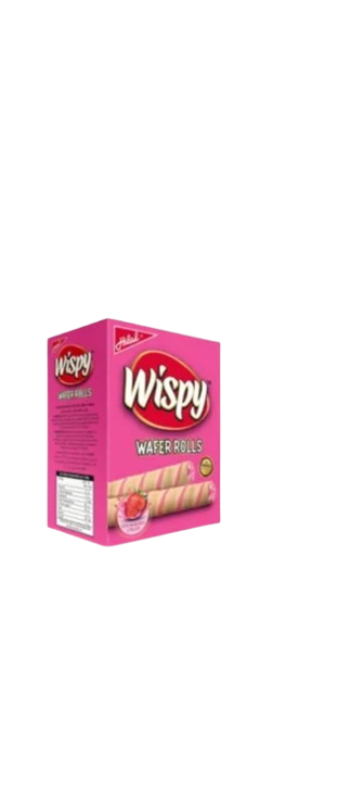 Hilal Wispy Mini Cones Strawberry Box of 24 Pcs