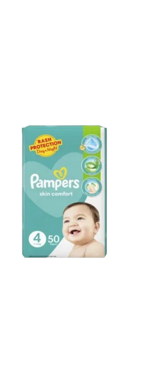 Pampers Baby Diapers (Size 4 Maxi) Pack of 50 Pcs