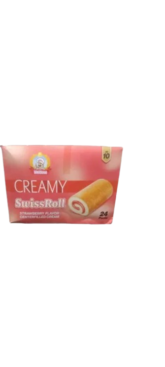 Well-done Creamy SwissRoll Strawberry-24Pcs