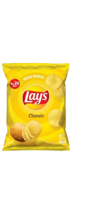 Lays Salted Chips Yellow-80 Pack