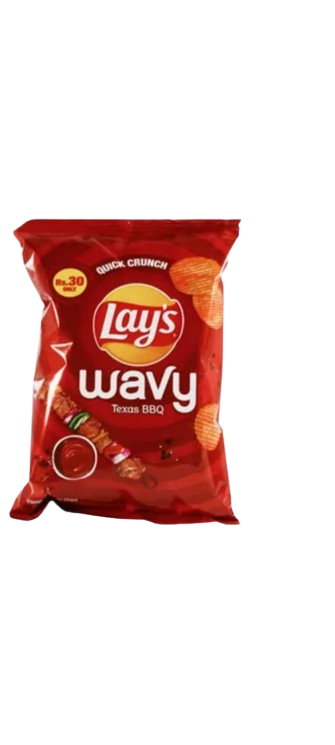 Lays Wavy BBQ Chips Brown-48 Pack