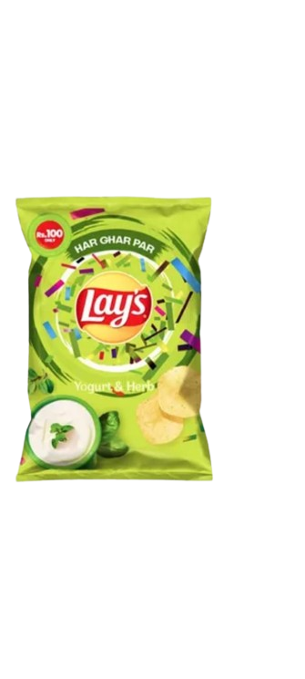 Lays Yogurt & Herb Chips Green -12Pack