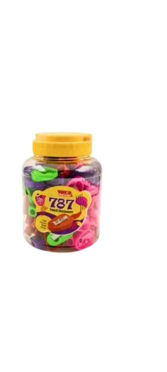 Bahadur 787 Colorful Sharpener 100pcs Jar