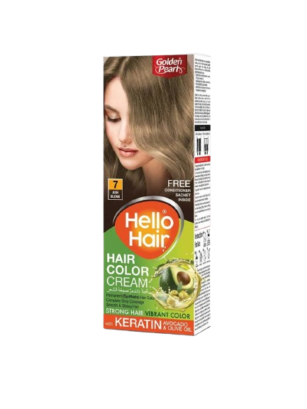 Hello Hair - Hair Color Ash Blond 7