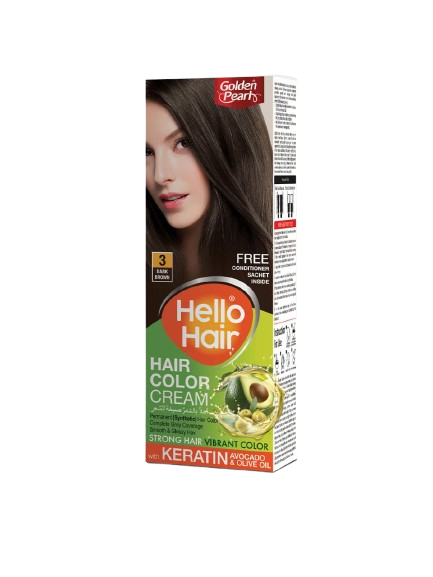 Hello Hair - Hair Color Dark Brown 3