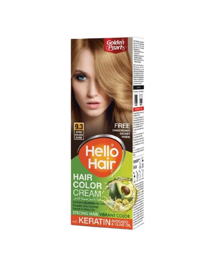 Hello Hair - Hair Color Ultra Golden Blond 9.3