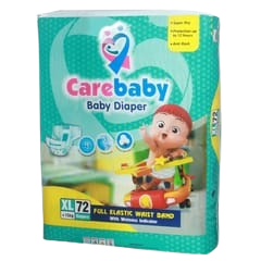 CareBaby Baby Diaper 72pc (Size ML)