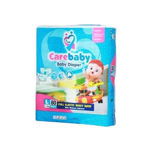 CareBaby Baby Diaper 80pc (Size Large)