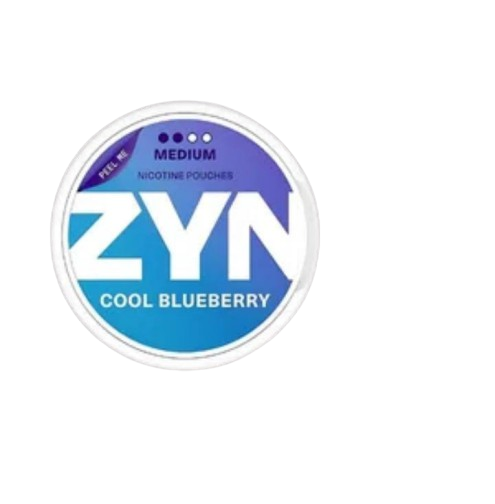 ZYN Cool Blueberry 2 medium dots 5 Packs (6mg)