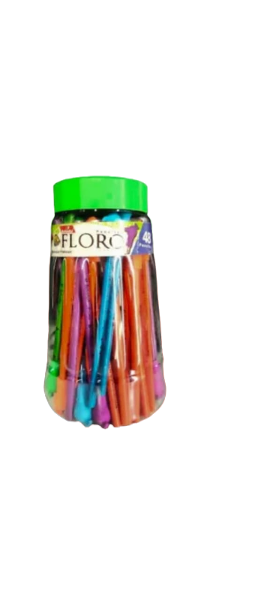 Bahadur Floro 7000 2HB Pencil  & Eraser Jar Of 48Pcs