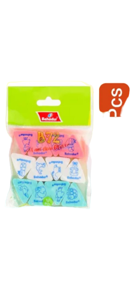 Bahadur B72 Trinagle Eraser 12Pcs