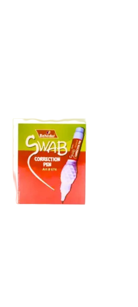 Bahadur Swab Correction Pen Box of 12Pcs